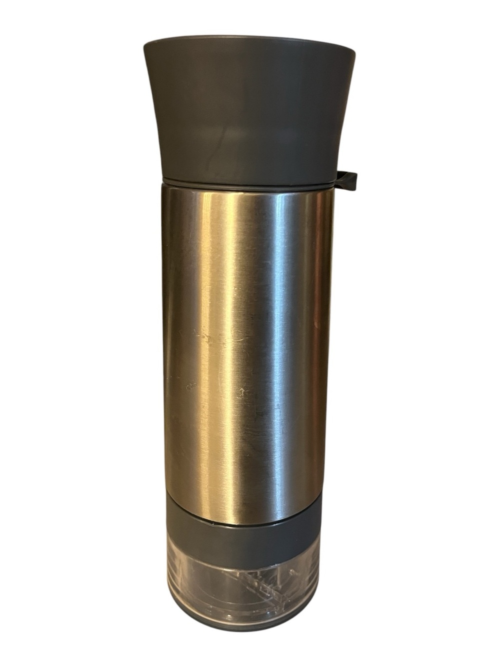 Insulated Stainless Steel Water Bottle with Gray Lid